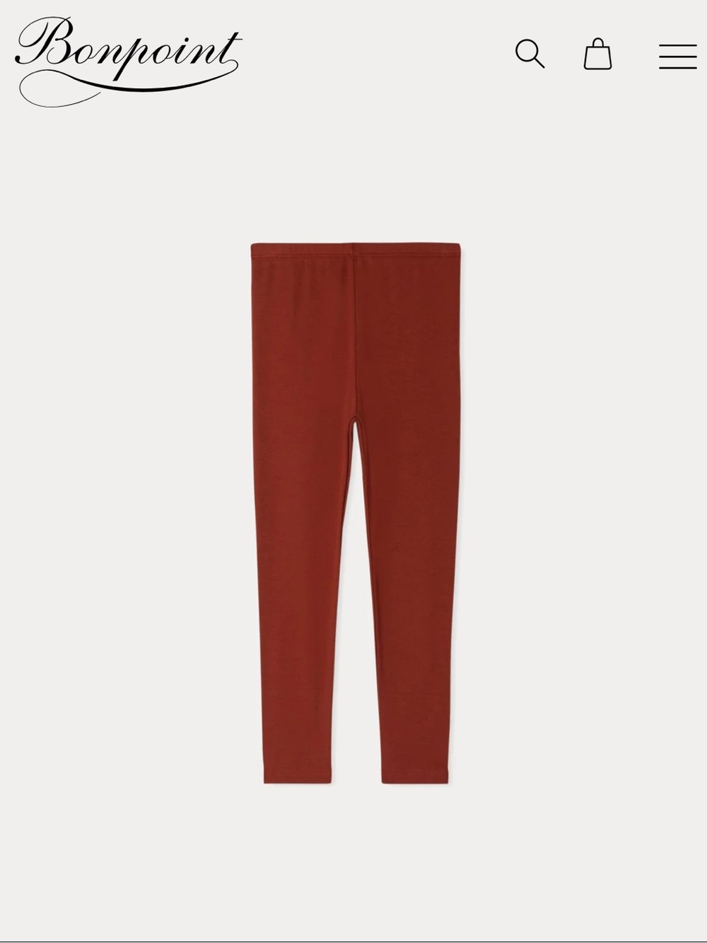 Bonpoint Rust-Colored Cargo Leggings